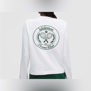 Lululemon Cotton French Terry Crewneck Pullover *Tennis Club
White / Alouette